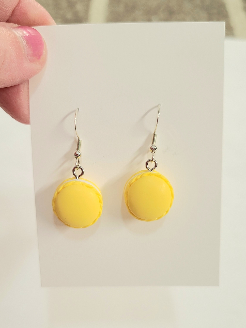 Yellow Macaron Dangle Earrings - Women Jewelry